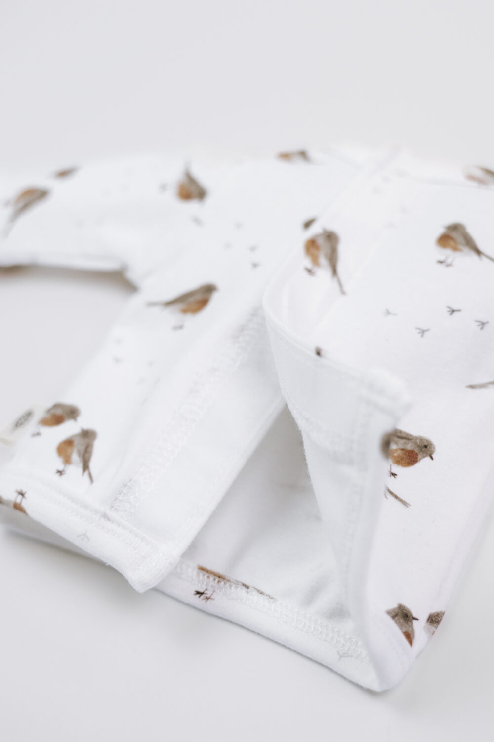 Prematuur trui klittenband met vogeltjes