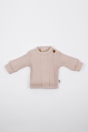 Prematuur trui rib soft roze