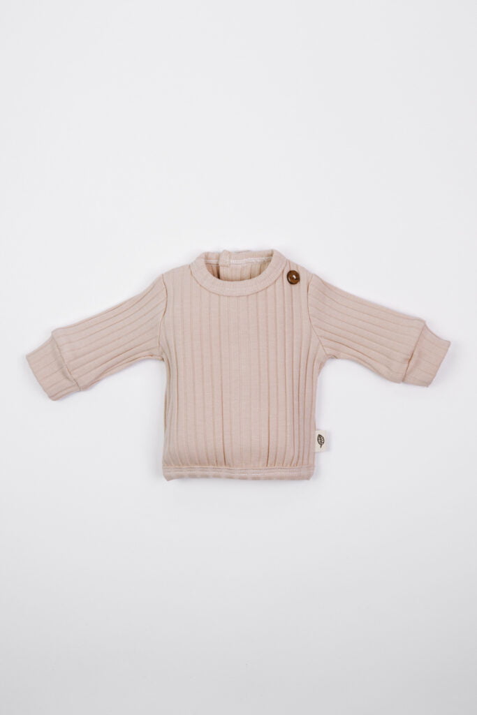 Prematuur trui rib soft roze