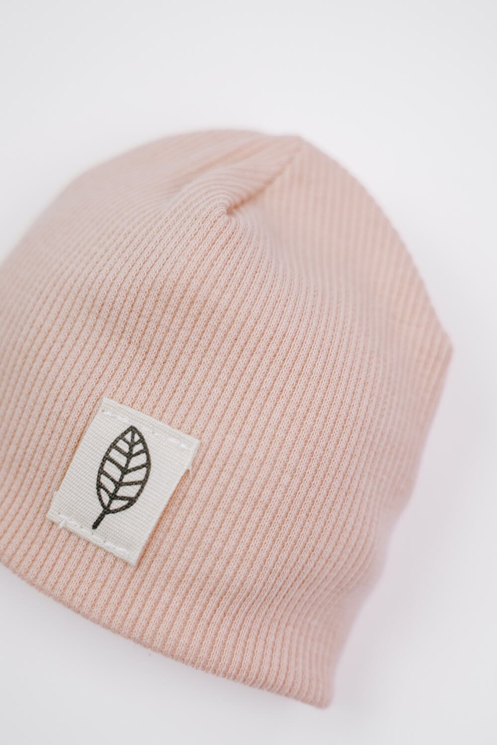 Prematuur muts detail rib soft roze