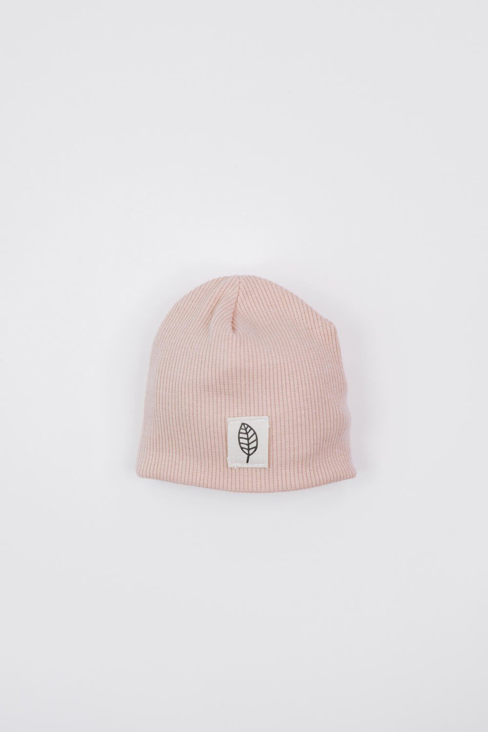 Prematuur muts met logo licht beige