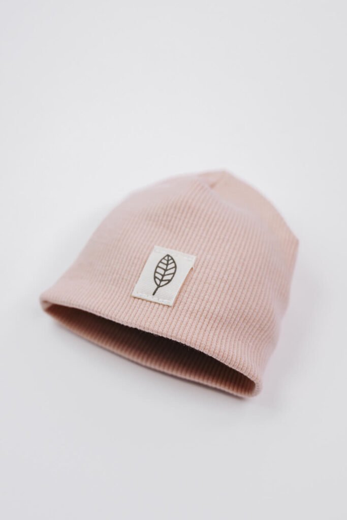 Prematuur muts rib soft roze