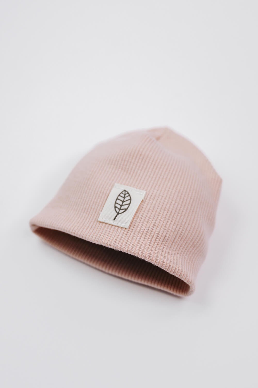 Prematuur muts rib soft roze